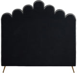 Lily Grey Velvet Full Bed