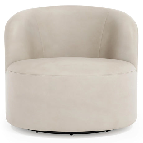 Elle Leather Swivel Chair