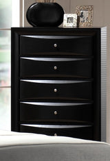 Crown Mark Furniture Emily Drawer Chest in Black