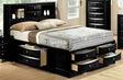 Crown Mark Furniture Emily Captain's Queen Bed in Black image