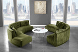 Kenzi Olive Velvet 2pc. Sectional