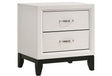 Crown Mark Akerson Nightstand in Chalk image