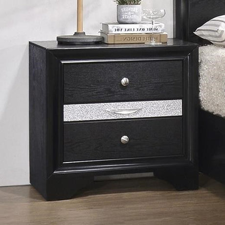Crown Mark Regata Nightstand in Black image