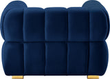 Gwen Navy Velvet Chair