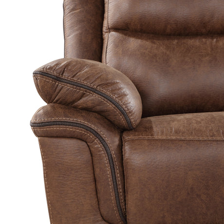 Ryland Sofa W/Dual Recliner- Brown