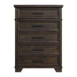 Colorado City 5-Drawer Chest in Charcoal