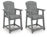 Sanctuary Beach Outdoor Counter Height Bar Stool (Set of 2)