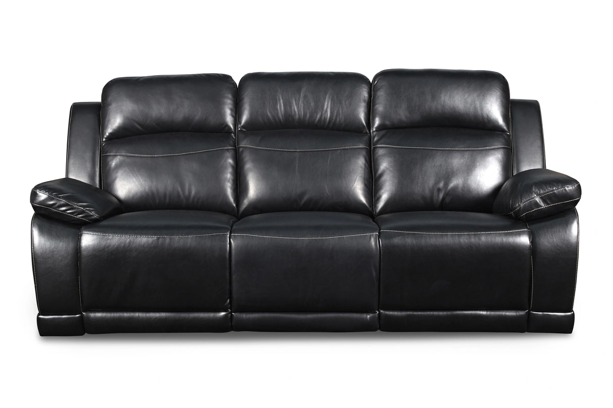 VEGA DUAL RECLINER SOFA - PREMIER BLACK