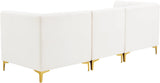 Alina Cream Velvet Modular Sofa