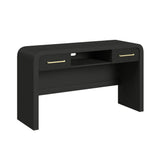 Ridgemont Dressing Table in Black with Grain