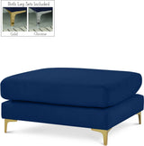 Julia Navy Velvet Modular Ottoman