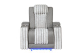U8000 Power Recliner with Power Headrest and LED