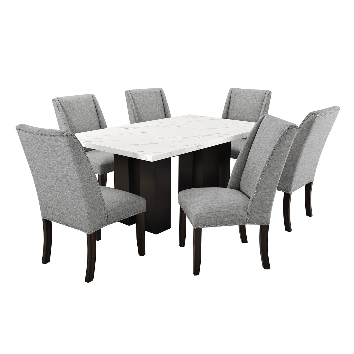 Faust Dining Chair (2 Per Carton)-Gray