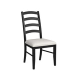 Tulane 6PC Dining Set with Table, 4 Chairs, and Bench in Oak and Black