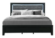 Reid Black Bed with LED