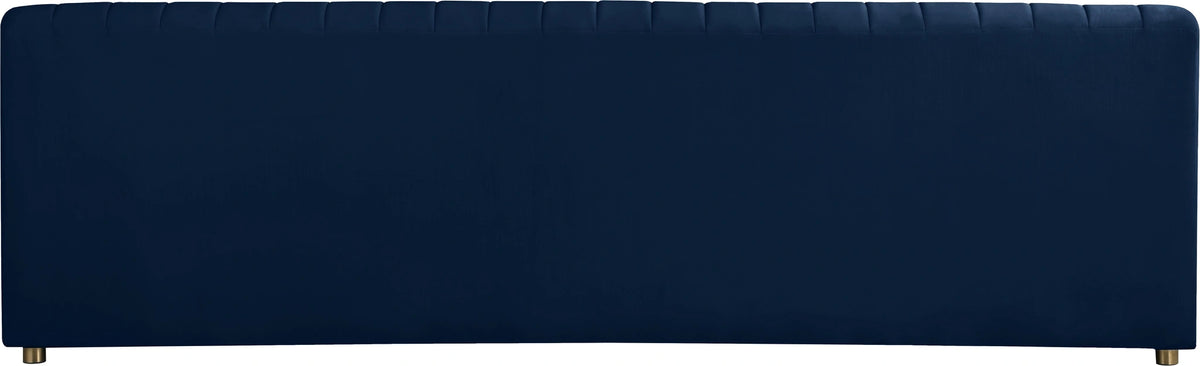 Naya Navy Velvet Sofa