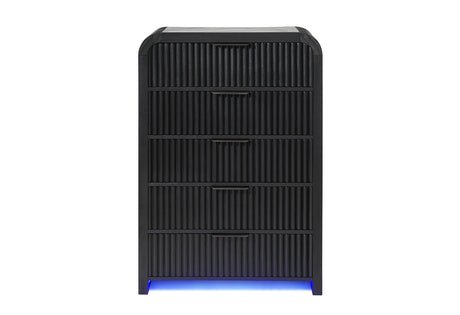 Beckett Wht/Blk Chest W/ LED