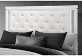 Alina White Bed with LED