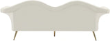 Lips Cream Velvet Sofa