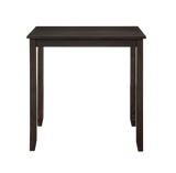 HESTON 36" STORAGE COUNTER TABLE SET W/2 CHAIRS-CHERRY