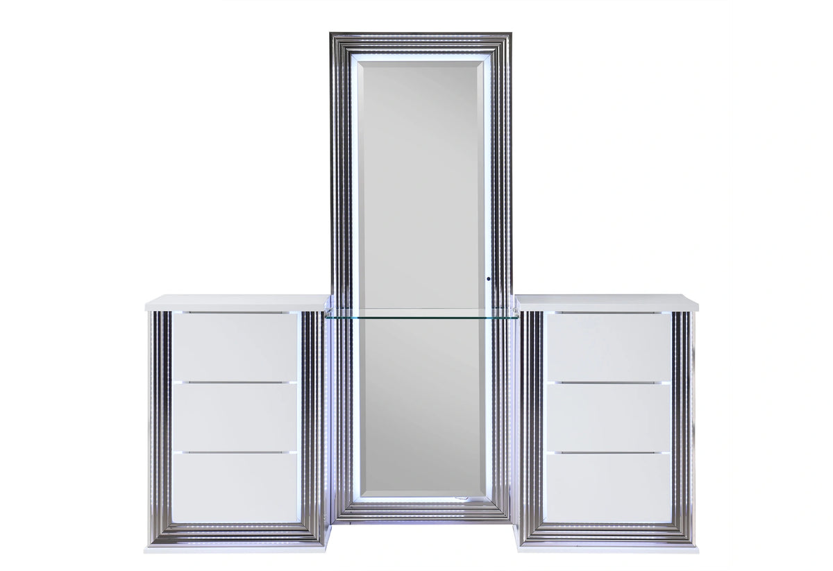 Ylime Smooth White Vanity with LED