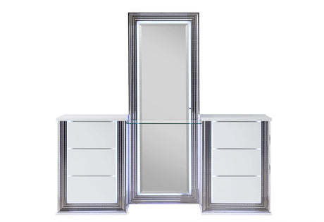 Ylime Smooth White Vanity with LED