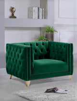 Michelle Green Velvet Chair