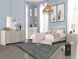 Crown Mark Furniture Jaylen 6 Drawer Dresser in Gray