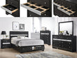 Crown Mark Regata Queen Storage Bed in Black image