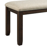 Jax 6PC Dining Set (72"" Table + 4 Chairs + Bench) in Cherry