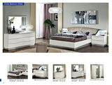 ESF Furniture Onda 2 Drawer Nightstand in White