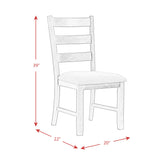 Martin Side Chair with Grey Fabric - Black Finish (2 Per Carton)