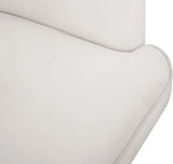 Rays Cream Velvet Accent Chair
