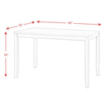 Alex 60" 7Pc Counter Dining Set