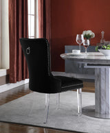 Miley Black Velvet Dining Chair