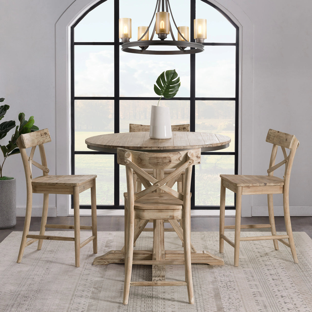 (D680-36) Callista- Counter Height Table- Beach/Natural
