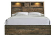 Elements International Bailey Twin Music Bed in Warm Walnut BY520TB image