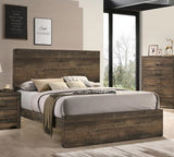 Elements International Bailey Full Panel Bed in Warm Walnut image