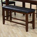 Crown Mark Bardstown Counter Height Bench in Espresso