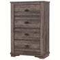 Crown Mark Furniture Coralee 5 Drawer Chest in Gray image