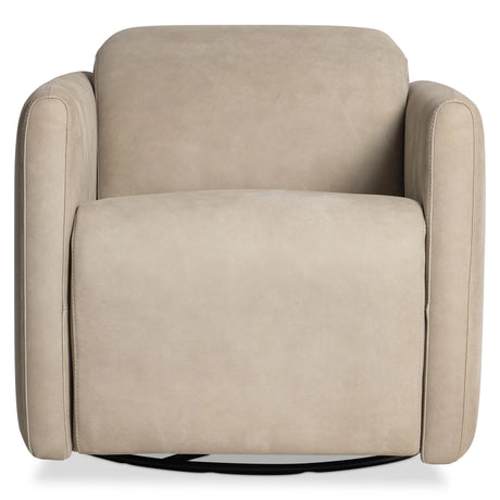 Livvy Leather Power Motion Swivel Chair