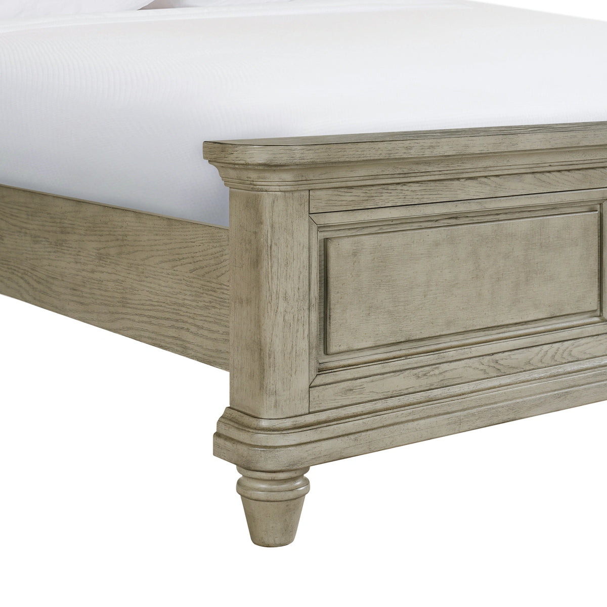 Whit-Ash Panel Bedroom Set in Light Grey
