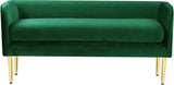 Audrey Green Velvet Bench