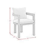 Playa Standard Height Dining Set in Dark Grey-Table and Four Chairs