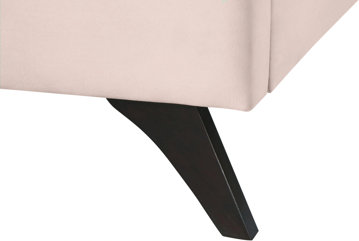 Elly Pink Velvet Full Bed