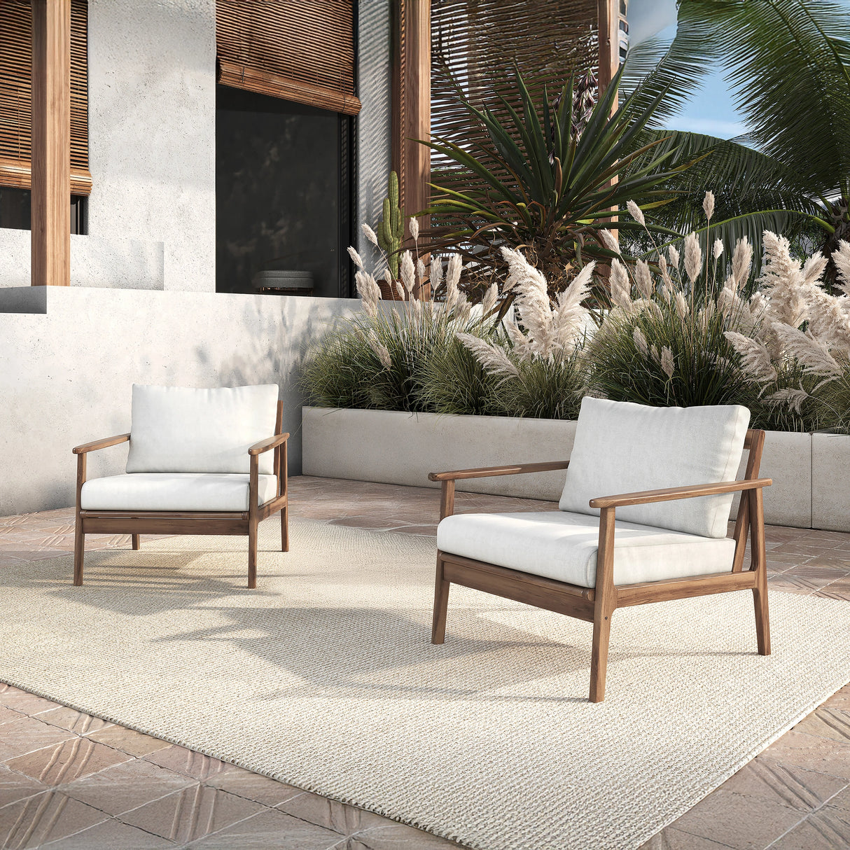 Ashton Patio Club Chair (2 Per Carton)-Natural
