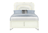 Lyra Beige Bed with LED