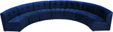 Limitless Navy Velvet 7pc. Modular Sectional