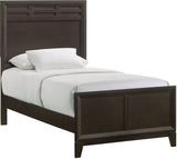 Elements International Beaumont Twin Panel Bed in Merlot image