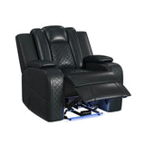 Carlo Power Motion Recliner with Power Headrest, LED